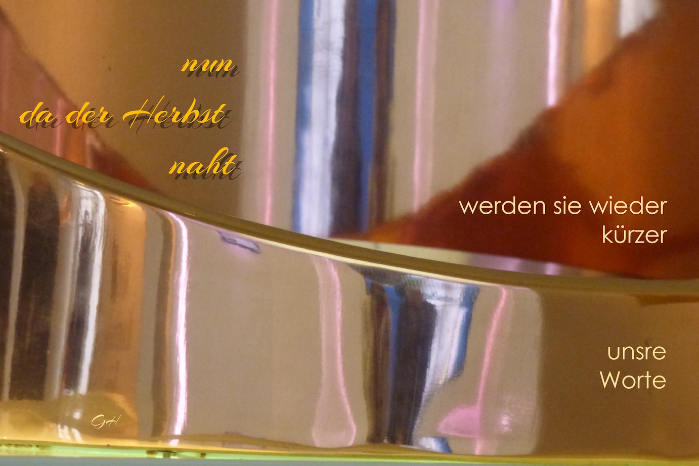 nun da der Herbst naht