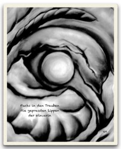 Fuchs in den Trauben