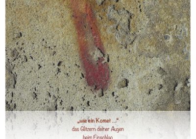 wie ein Komet
